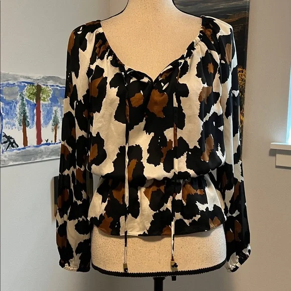 MICHAEL Michael KORS Silk Blouson Top - Picture 5 of 13